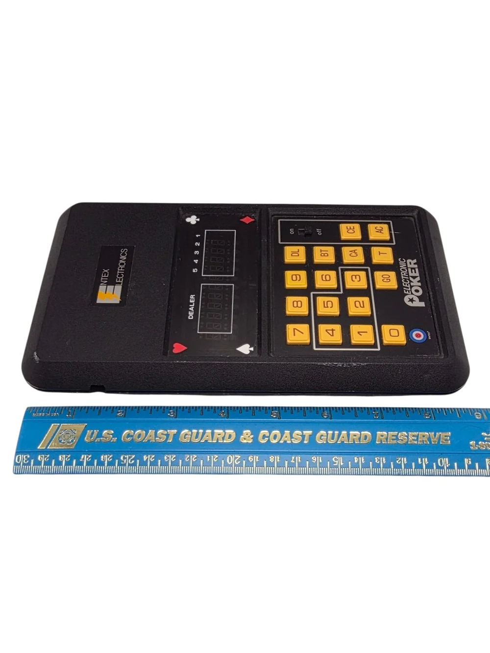Vintage Entex Electronic Poker Handheld Game No. 6005 1979 Tested & Working